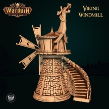 viking Moulin vent jouets Jeux bâtiment moulin 3d print model - Mito3D