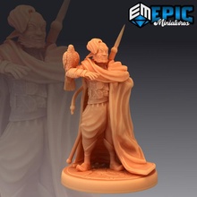 fir bholg falconer giant kin firbolg scout toys & games falcon medieval monster rpg spear warhammer enemy tabletop dungeon dnd pathfinder fanatsy npc pre-supported supported pre 3d print model - Mito3D