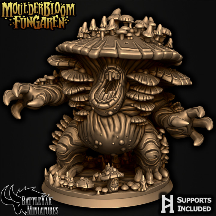 shrumak sporeggoth brinquedos jogos fantasia Horror scifi cogumelo tampo mesa dnd descobridor myconid ttrpg ancião miniaturas batalha 3D print model - Mito3D