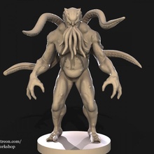 Cthulhu brinquedos jogos criatura fantasia dnd descobridor 3d print model - Mito3D