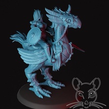 cuervos jinete juguetes juegos fantasía Caballero martillo guerra bandido skaven 3d print model - Mito3D