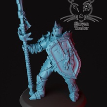 grim knight toys & games shield warhammer skaven 3d print model - Mito3D