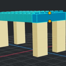 Lego tabela pequeno 3d print model - Mito3D