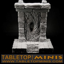 large ancient stone portal toys & games dragons dungeons mini miniatures prop rpg terrain props monument miniature tabletop minis whirlpool teleporter dnd scenery dimension teleport maelstrom 3d print model - Mito3D