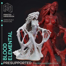 blood elemental - mists change presupported 32mm scale toys & games 3d 40k creature dragons fantasy female game gaming girl hell kickstarter lady mini monster printing rpg warhammer woman miniature mars pc printed tabletop fury 3d print model - Mito3D