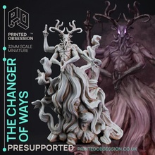 changer ways - mists change boss presupported 32mm scale toys & games 3d 40k creature dragons dungeons fantasy game gaming hell kickstarter mini monster printing rpg warhammer miniature stag mars pc horns printed tabletop fury cyberpunk 3d print model - Mito3D