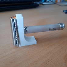 minimalist Ustura Kulp destek Bahçe Emniyet yular st nder emniyetli tıraş makinesi 3d print model - Mito3D