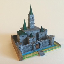 hyrule castle minimonde nintendo château zelda lien ocarina 3d print model - Mito3D