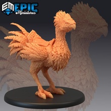 terror pájaro montar grande plumado raptor antiguo gigante pollo juguetes juegos fantasía medieval monstruo rpg martillo guerra enemigo mesa calabozo 3d print model - Mito3D