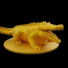 gigante coccodrillo giocattoli Giochi bestia rettile alligatore croc palude 3d print model - Mito3D