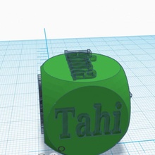te yüzük küp tinkercad 3d print model - Mito3D