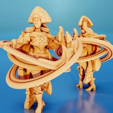 astra toys & games female wizard celestial mage fe horoscope 3d print model - Mito3D