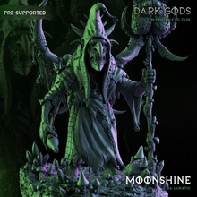 moonshine da lunatic - dark gods toys & games fantasy goblin statue moon spider bad sigmar gloomspite gobbo gitz moonz 3d print model - Mito3D