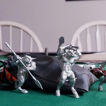 Minotaur üçlü oyuncaklar oyunlar balta fantezi Yunanistan kalkan mızrak savaşçı canavar adamlar 3d print model - Mito3D