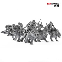 ice warriors - riders imperial force toys & games 40k board fantasy lion tiger warhammer warrior wolf horse miniature cavalry 28mm wh40k skifi 40000 rough mar valhalla 3d print model - Mito3D