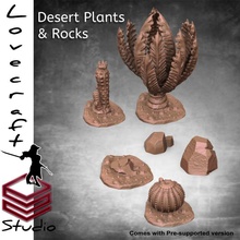 deserto espalhar brinquedos jogos plantas pedras aventuras 3d print model - Mito3D