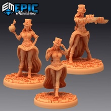 mechanic victoria set female artificer steampunk engineer woman toys & games fantasy girl medieval monster pistol rpg warhammer enemy tabletop dungeon dnd pathfinder npc pre-supported supported pre 3d print model - Mito3D