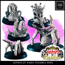 support-free oozes spiders beasts baddies toys & games fantasy support-free spider supportless ooze beasts baddies 3d print model - Mito3D