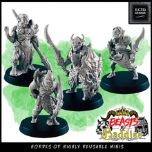 support-free orcs beasts baddies toys & games fantasy support-less supportfee 3d print model - Mito3D