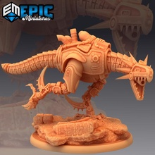 iron drake tank beta mechanical raptor construct beast toys & games dragon fantasy medieval monster rpg warhammer enemy tabletop dungeon dnd pathfinder npc pre-supported supported pre 3d print model - Mito3D