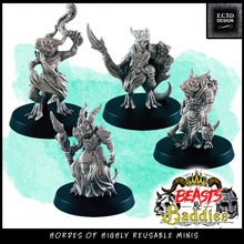 support-free kobolds beasts baddies toys & games fantasy supportless kobold 3d print model - Mito3D