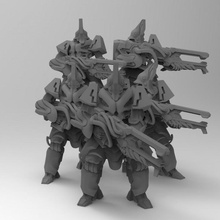 vidatum heavy warrior pack toys & games energy alien robot space warhammer scifi marine necron proxy 3d print model - Mito3D