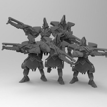 vidatum warriors toys & games energy alien robot space warhammer warrior heavy scifi marine necron proxy 3d print model - Mito3D