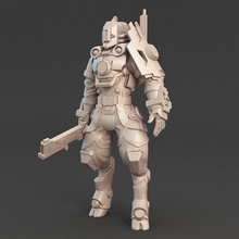 ut mundi soldato giocattoli Giochi alieno warhammer guerriero tau scifi alternativa proxy Firewarrior 3d print model - Mito3D