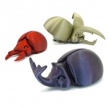 contento coleotteri giocattoli Giochi animale scarabeo bug carina giocattolo flessibile articolato 3d print model - Mito3D