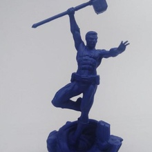 superheroe ventilador arte super Thor capitão genérico heroi metahumano 3d print model - Mito3D