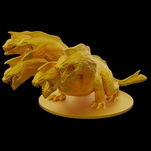 Hydra Spielzeuge Spiele Drachen Monster Reptil Herkules enorm Köpfe mehrere Ungeheuerlichkeit Sumpf 3d print model - Mito3D