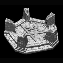 legendgames summoning pentagram toys & games dragons dungeons gothic horror warhammer harry potter talisman wh40k frostgrave ravenloft cthlhu 3d print model - Mito3D