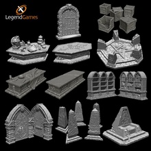 efsane oyunları büyücü sığınak Ayarlamak oyuncaklar oyunlar ejderhalar Zindanlar fantezi gotik korku arazi Warhammer sihirbaz büyü Kral kafatasları Cthulhu lich kütüphane don gizemli masa üstü Ravenloft 3d print model - Mito3D