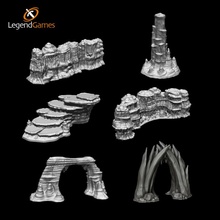 legendgames cavern set - toys & games 3d print model - Mito3D