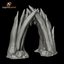 jogos lenda gelo caverna Entrada brinquedos dragões masmorras ártico trolls Frostgrave underdark drow cavernas 3d print model - Mito3D