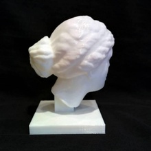 female head 'aphrodite knidos' type louvre paris scan 3d print model - Mito3D
