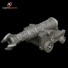 legendgames dark elf cannon toys & games dragons dungeons gun navy canon pirates naval underdark drow 3d print model - Mito3D