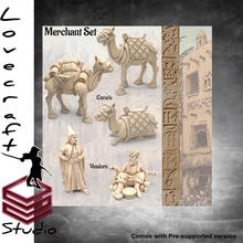 comerciante conjunto juguetes juegos ciudad Desierto gente aventuras desierto 3d print model - Mito3D