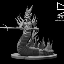 salamandra actualizado juguetes juegos fuego snek 3d print model - Mito3D