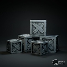 wooden crate toys & games free box prop props 3d print model - Mito3D