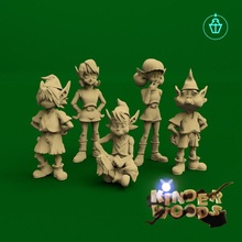 kinder wood elves toys & games children forest kids villager young woods npc villagers npcs teenagers 3d print model - Mito3D