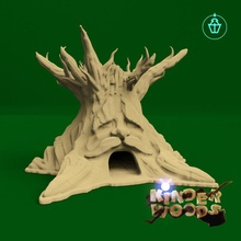 Rey árbol juguetes juegos antiguo corona bosque royal madera amable ladrar 3d print model - Mito3D