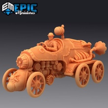 buhar teknoloji x600 yol sesi Steampunk araba inşa etmek mekanik sürme buggy oyuncaklar oyunlar motor fantezi Ortaçağa ait seyyar canavar rpg Warhammer 3d print model - Mito3D
