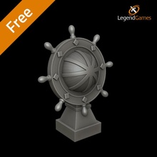 legendgames free ships wheel toys & games pirate pirates 3d print model - Mito3D