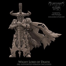 wight lord toys & games dragons dungeons fantasy mini rpg school skeleton undead vampire war warhammer miniature age tabletop arena supports wargame dnd 9th aos ttrpg kow presupported pre-supported counts supported ninth avatars 3d print model - Mito3D