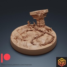 swamp base s1 - temporary gift toys & games 40k dragons dungeons fantasy terrain warhammer scifi tabletop dnd 3d print model - Mito3D