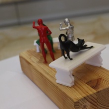 argument scene toys & games 3d wood figures 3d print model - Mito3D