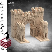 portão brinquedos jogos deserto Lamassu aventuras 3d print model - Mito3D