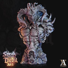 azael pit lord - bust store 3d print model - Mito3D