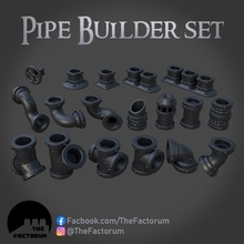 modular pipe creation set toys & games 3d print model - Mito3D